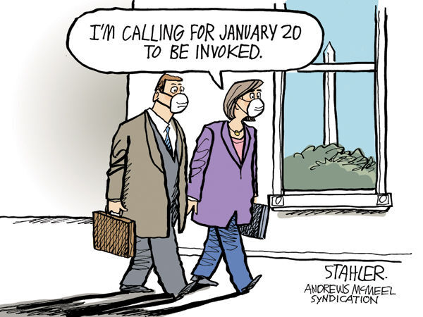 Editorial cartoon published Jan. 14, 2021